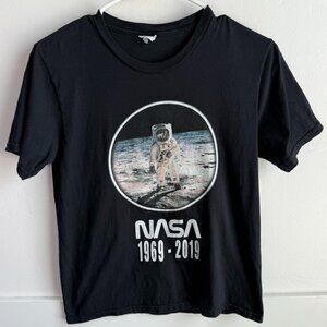 PORT & COMPANY NASA Black 50-year Anniversary Short Sleeve Shirt